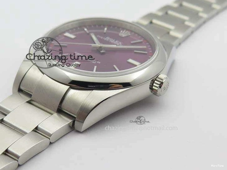 MiroTime 0509 Thermal Oyster Perpetual 39mm 114300 JF 1:1 Best Edition Grape Dial On SS Bracelet SA 3792